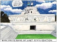 Autor karikature je Steve Bell (The Guardian)